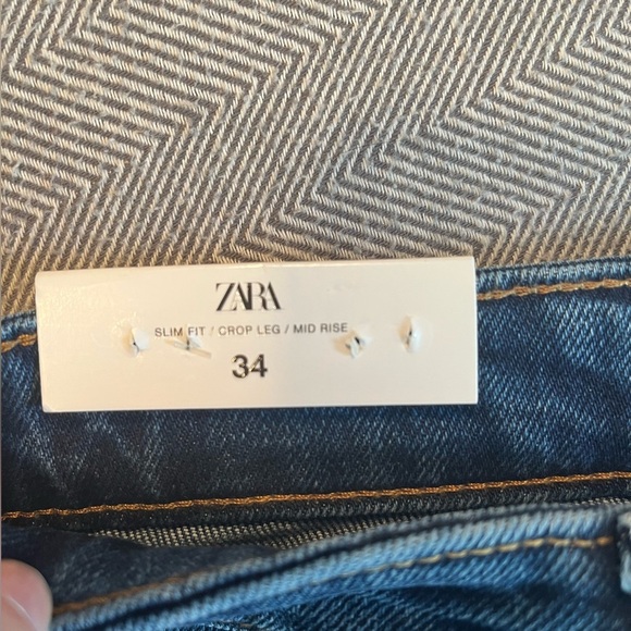 NWT Zara The Slim Turned Hem Jean Size 2 - Picture 9 of 15